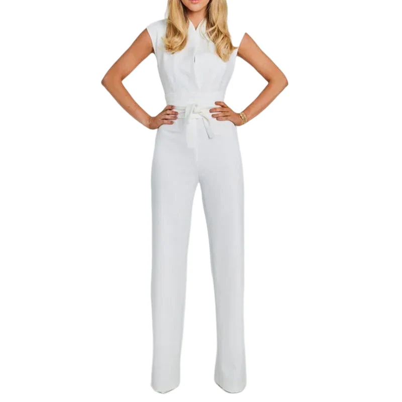 Women's Sleeveless Wide-Leg Jumpsuit - Image 12