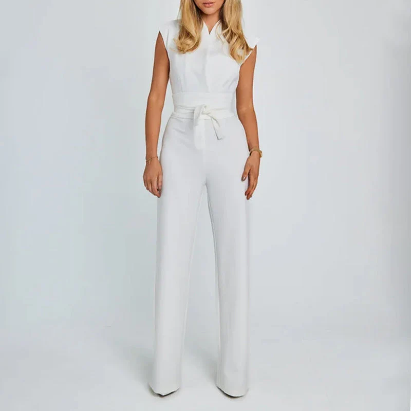 Women's Sleeveless Wide-Leg Jumpsuit - Image 6