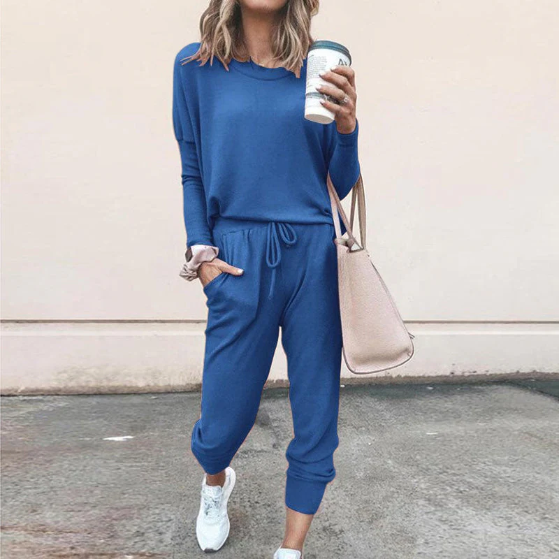 Women's Sweatsuit 2 Piece Jogger Pajamas Set - Image 7