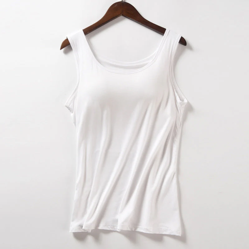 Women's Tank Top with Built-In Bra - Image 12