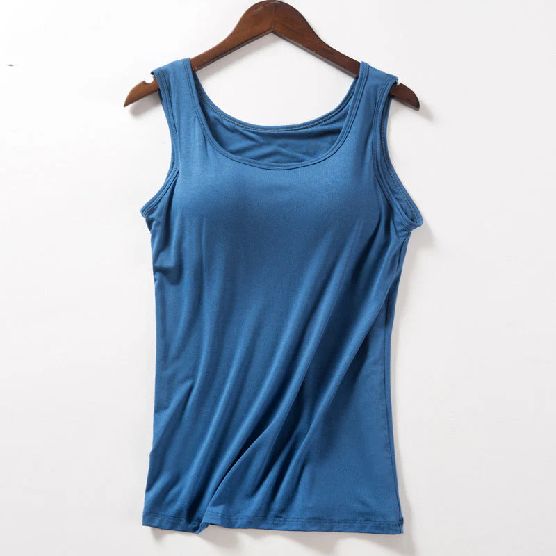 Women's Tank Top with Built-In Bra - Image 14