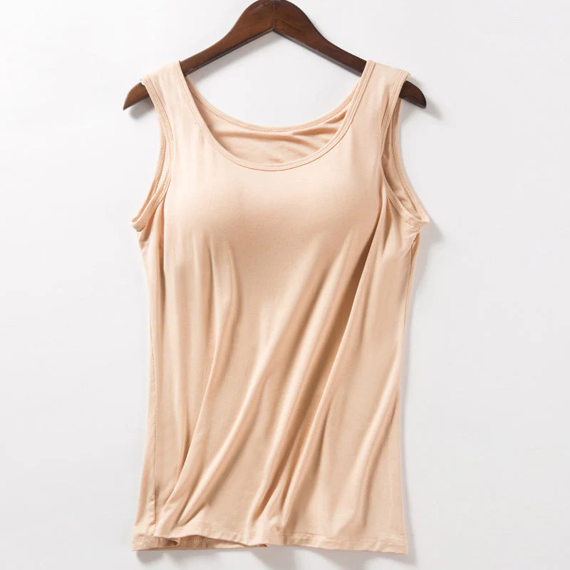 Women's Tank Top with Built-In Bra - Image 15