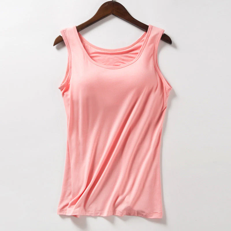 Women's Tank Top with Built-In Bra - Image 17