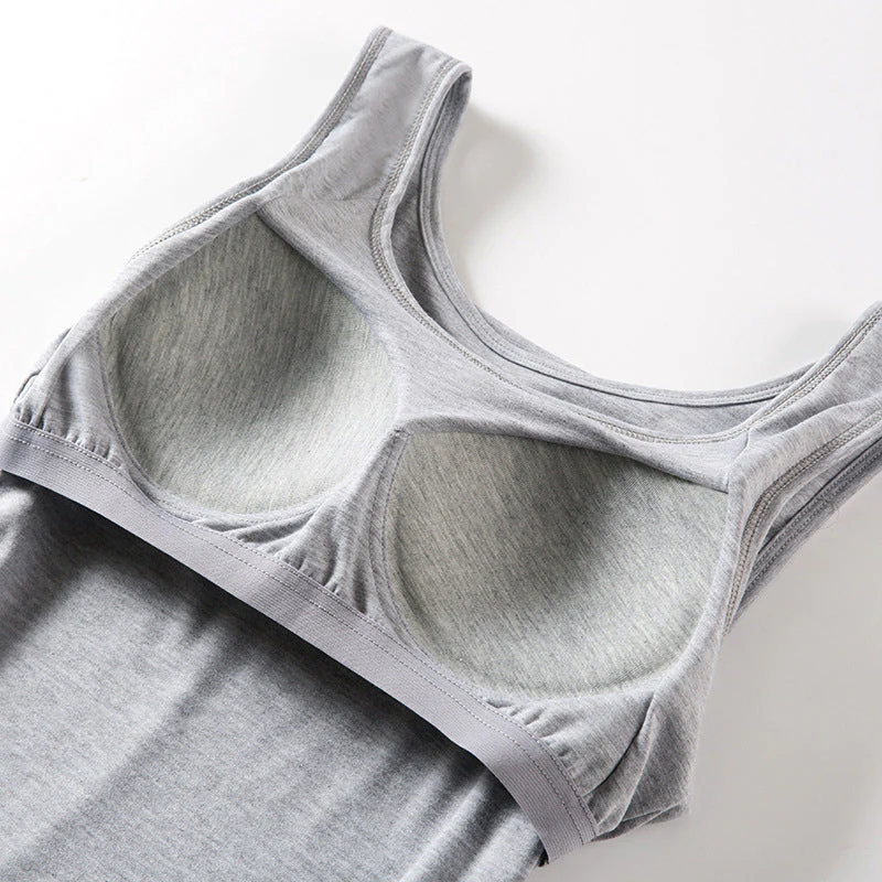 Women's Tank Top with Built-In Bra - Image 5