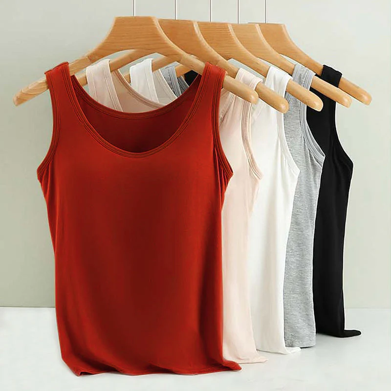 Women's Tank Top with Built-In Bra - Image 9