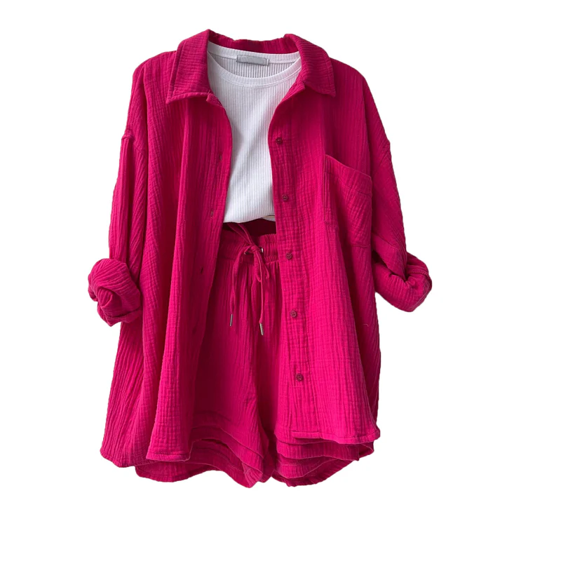 Women's Two-piece Long Sleeve Shirt Fashion Casual Suit - Image 10