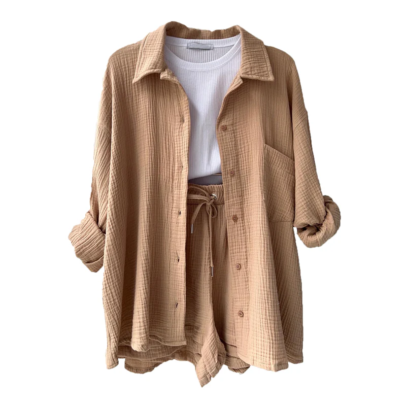 Women's Two-piece Long Sleeve Shirt Fashion Casual Suit - Image 7
