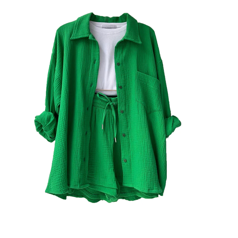 Women's Two-piece Long Sleeve Shirt Fashion Casual Suit - Image 9