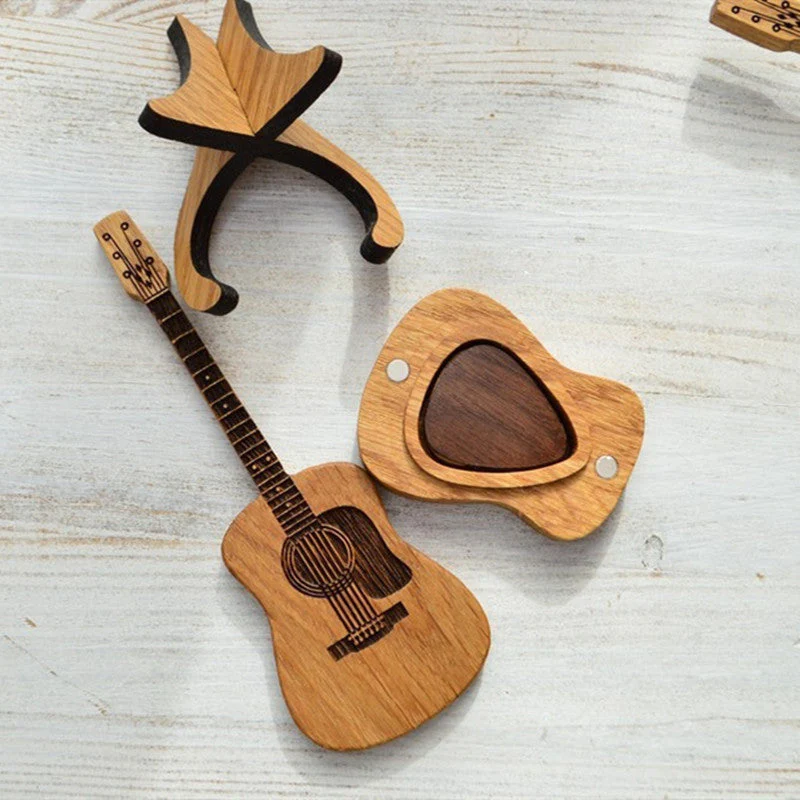 Wooden Acoustic Guitar Pick Box - Image 13