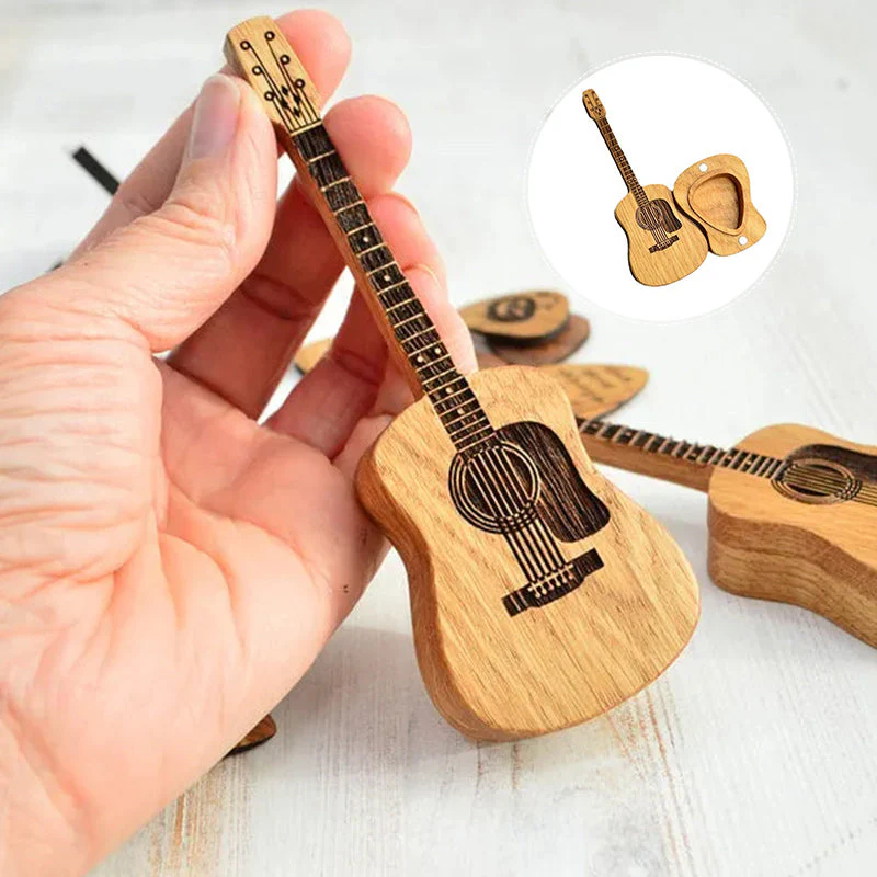 Wooden Acoustic Guitar Pick Box - Image 14