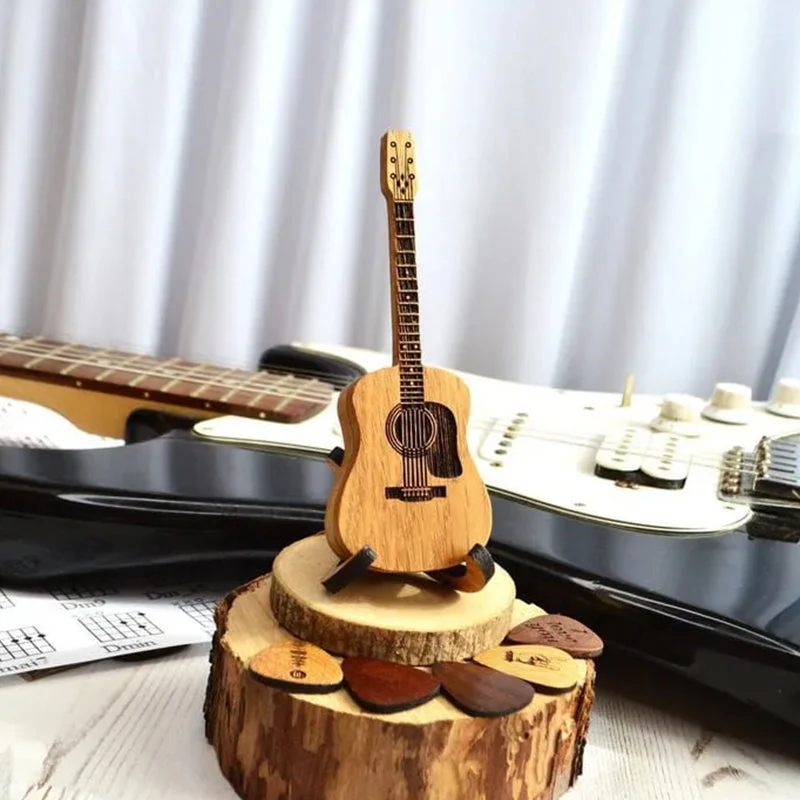 Wooden Acoustic Guitar Pick Box - Image 3