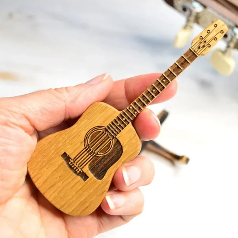 Wooden Acoustic Guitar Pick Box - Image 4