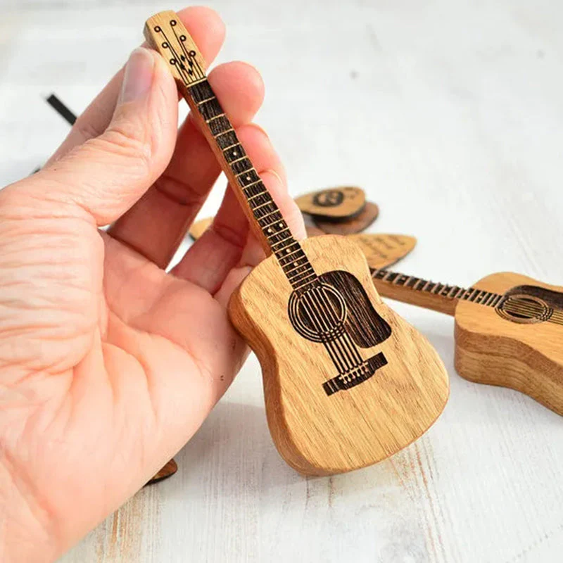 Wooden Acoustic Guitar Pick Box - Image 6