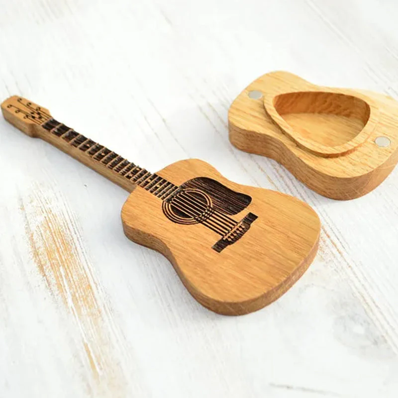Wooden Acoustic Guitar Pick Box - Image 7