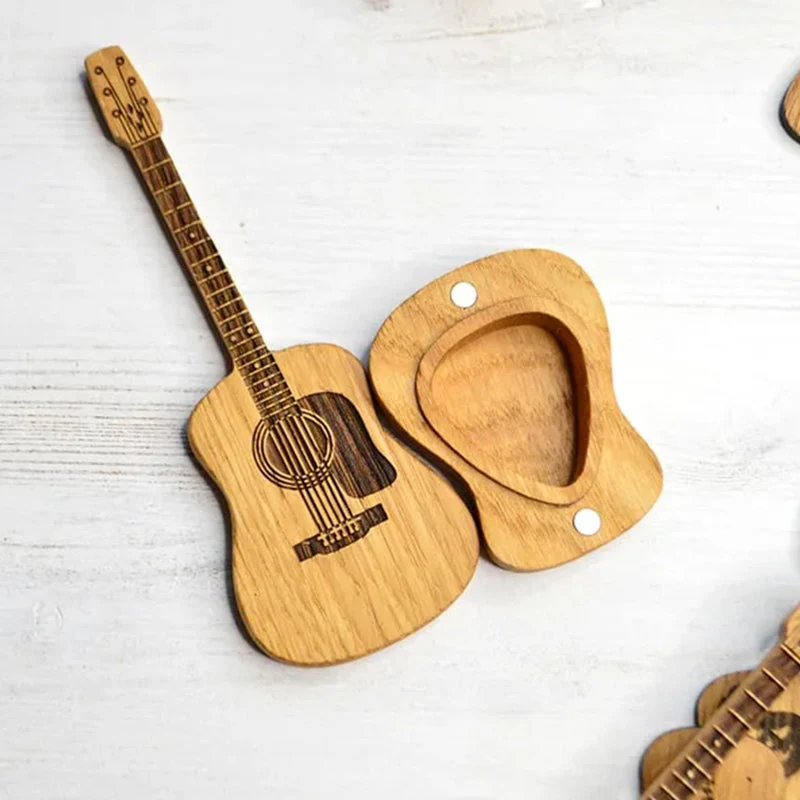 Wooden Acoustic Guitar Pick Box - Image 9