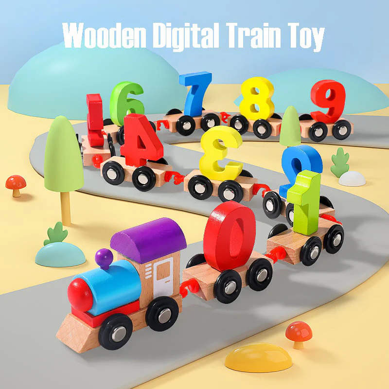 Wooden Digital Train Toy - Image 16