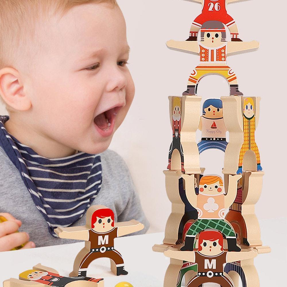 Wooden Stacking Blocks Balancing Toy - Image 5