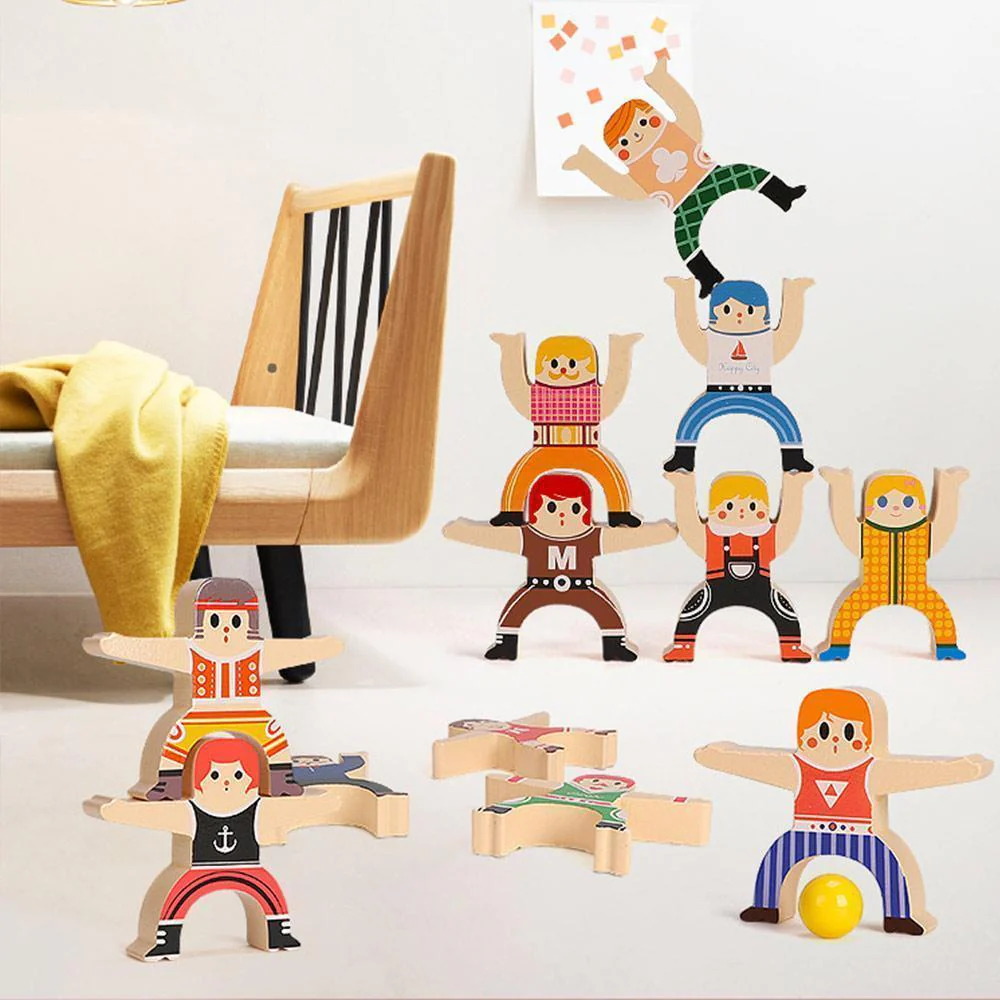 Wooden Stacking Blocks Balancing Toy - Image 6