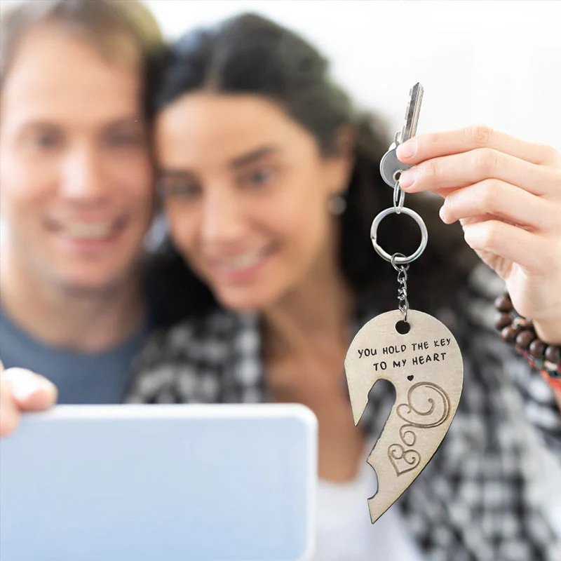 You Hold The Key to My Heart & Forever Couple Keychain - Image 2