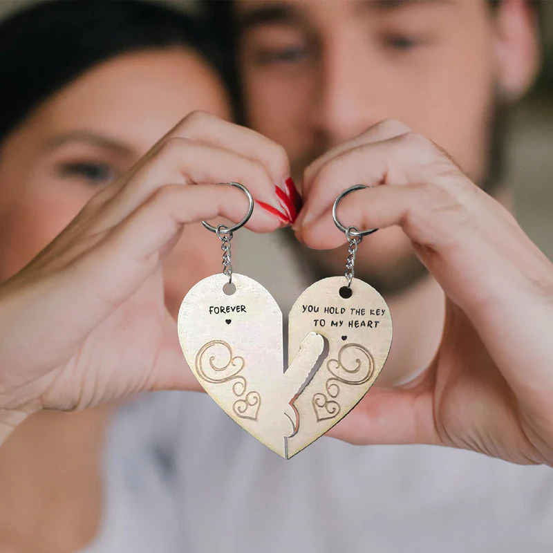 You Hold The Key to My Heart & Forever Couple Keychain - Image 6